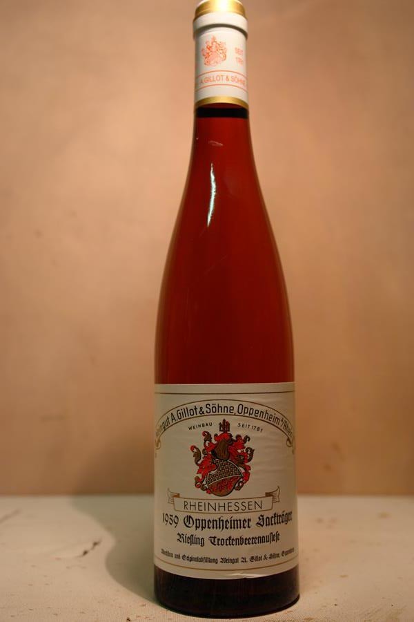 Weingut A.Gillot & Söhne - Oppenheimer Sackträger Riesling Trockenbeerenauslese 1959