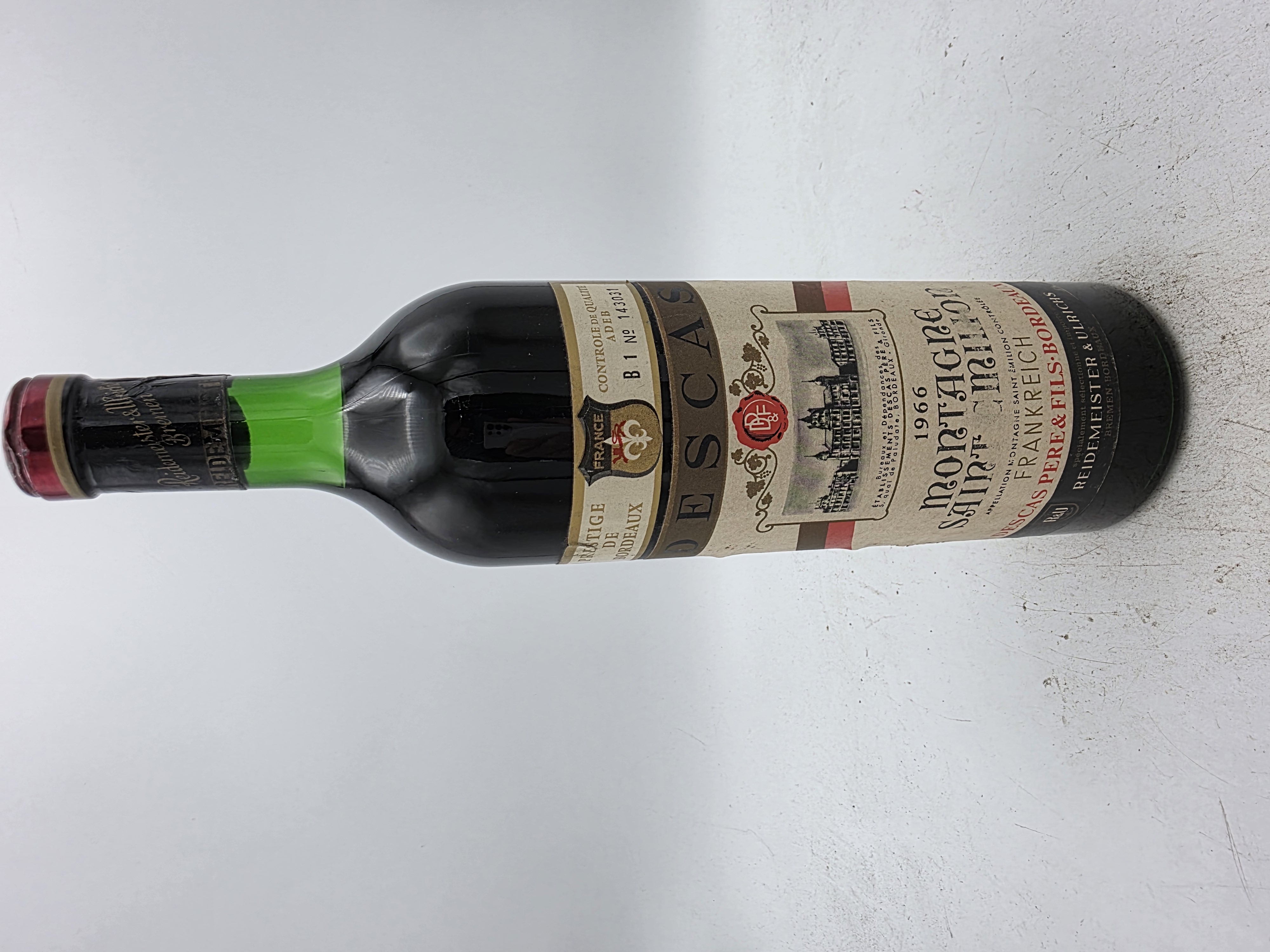 Descas Père et fils - Montagne-Saint-Emilion Reidemesiter & Ulrichs 1966