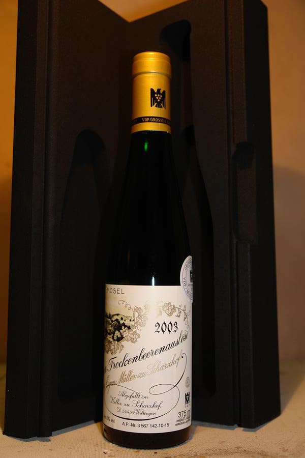 Egon Müller zu Scharzhof - Scharzhofberger Riesling Trockenbeerenauslese Goldkapsel Versteigerungswein 2003 375ml OWC