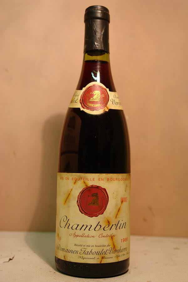 Domaines Jaboulet-Vercherre -Chambertin 'Grand Cru' 1981