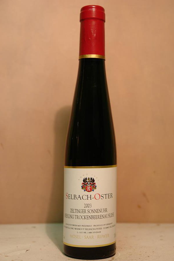 Selbach Oster - Zeltinger Sonnenuhr Riesling Trockenbeerenauslese 2003 375ml