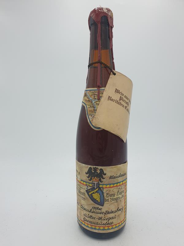 Ferd. Pieroth Burg Layen - Gau Odenheimer Petersberg Müller-Thurgau Beerenauslese 1949