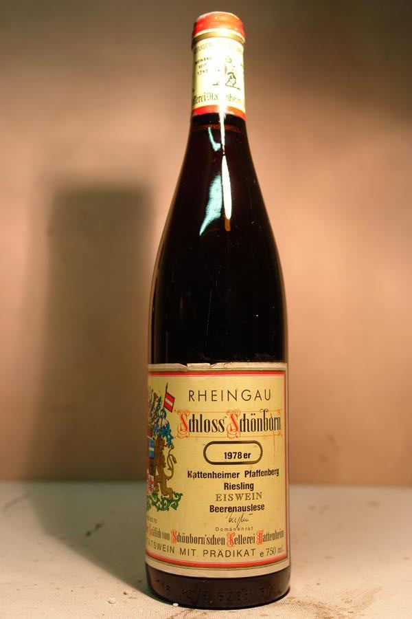 Schloss Schönborn - Hattenheimer Pfaffenberg Riesling Beerenauslese-Eiswein 1978