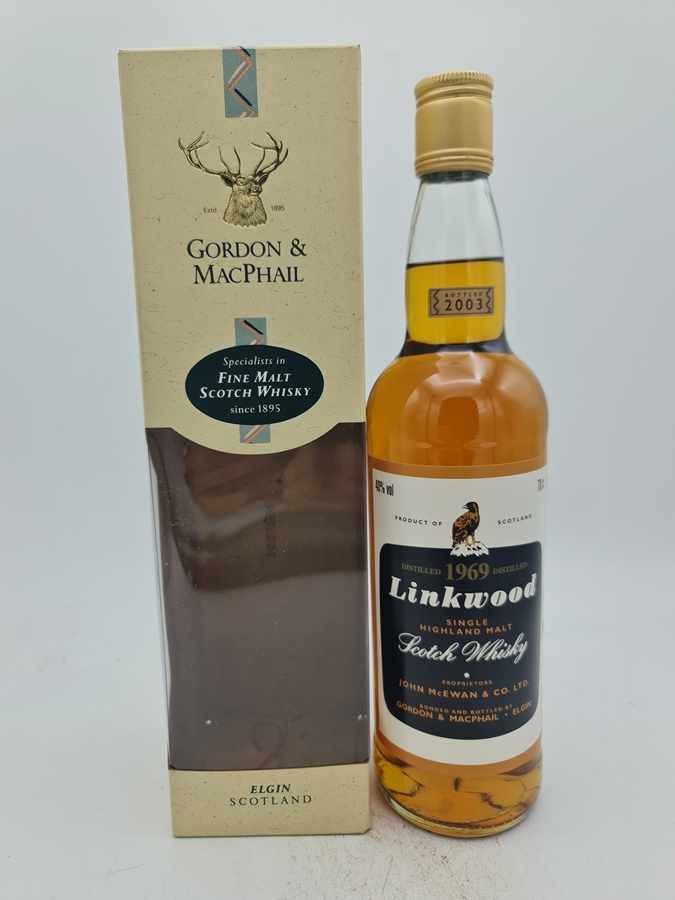 Linkwood 1969 34 Years old bottled 2003 Gordon & MacPhail Pure Highland Malt from Speyside 40% alc by vol. 700ml with OC