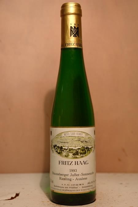 Fritz Haag - Brauneberger Juffer-Sonnenuhr Riesling Auslese Goldkapsel Versteigerungswein 1993 375ml