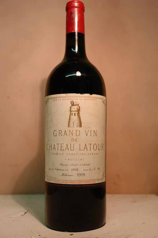 Château Latour 1918 MAGNUM 1500ml réhabillée par le Château en 1991 sous le N°90