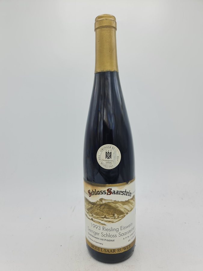 Schloss Saarstein - Serriger Schloss Saarsteiner Riesling Eiswein Goldkapsel Versteigerungswein 1993