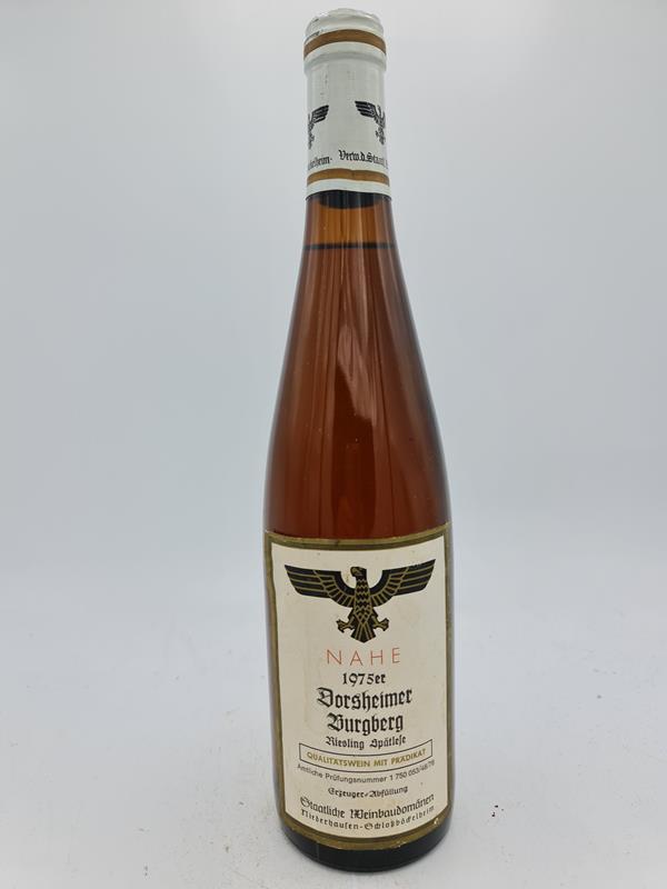 Staatliche Weinbaudomäne Niederhausen Schlossböckelheim - Dorsheimer Goldloch Riesling Spätlese 1975