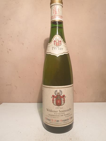 P. Licht-Bergweiler Prüm Erben - Wehlener Sonnenuhr Riesling Auslese 1971
