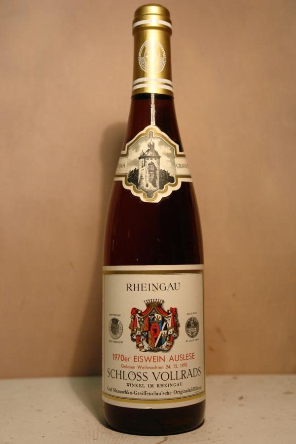 Schloss Vollrads - Riesling Eiswein Auslese 'Weihnachtswein gelesen am 24.12.1970' 1970