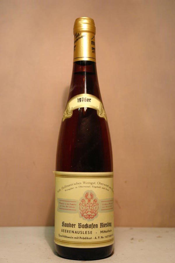 Wilh. Hoffmann´sches Weingut - Kauber Backofen Riesling Beerenauslese 1976