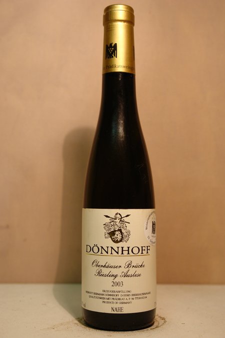 Hermann Dönnhoff - Oberhäuser Brücke Riesling Auslese Goldkapsel Versteigerungswein 2003 375ml