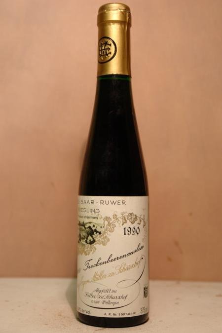 Egon Müller zu Scharzhof - Scharzhofberger Riesling Trockenbeerenauslese Goldkapsel Versteigerungswein 1990 375ml
