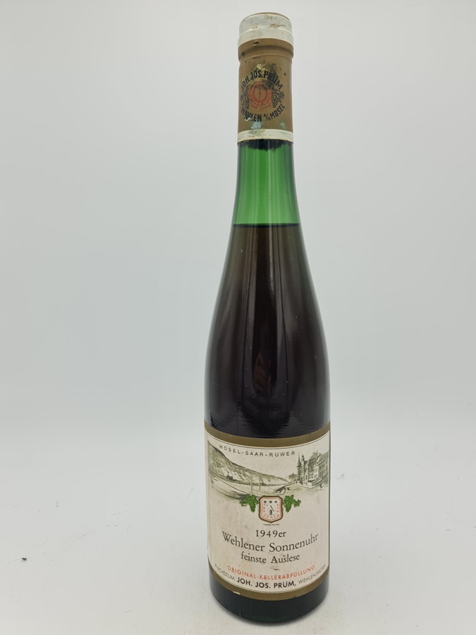 J. J. Prüm - Wehlener Sonnenuhr Riesling feinste Auslese Goldkapsel 1949