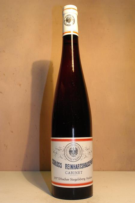 Schloss Reinhartshausen - Erbacher Siegelsberg Riesling Auslese cabinet 1937 'ex estate treasure chamber 2018'