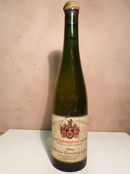 Weingut Heinrich Jos. Schneiders - Pündericher Marienburg Riesling Auslese Fuder N°278 naturrein 1966