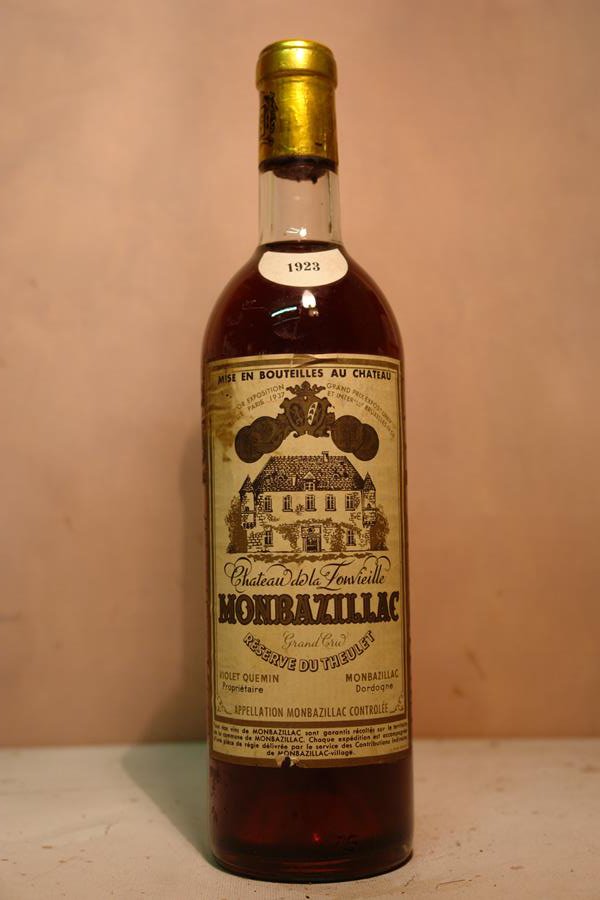 Château de la Lonvieille - Monbazillac Grand Cru 'Réserve Du Theulet' 1923