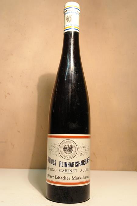Schloss Reinhartshausen - Erbacher Markobrunn Riesling Auslese Cabinet 1929 'ex estate treasure chamber 2018'