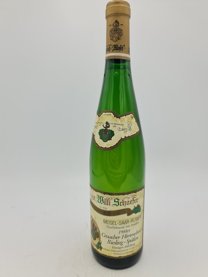 Willi Schäfer - Graacher Himmelreich Riesling Spätlese Goldkapsel 1988