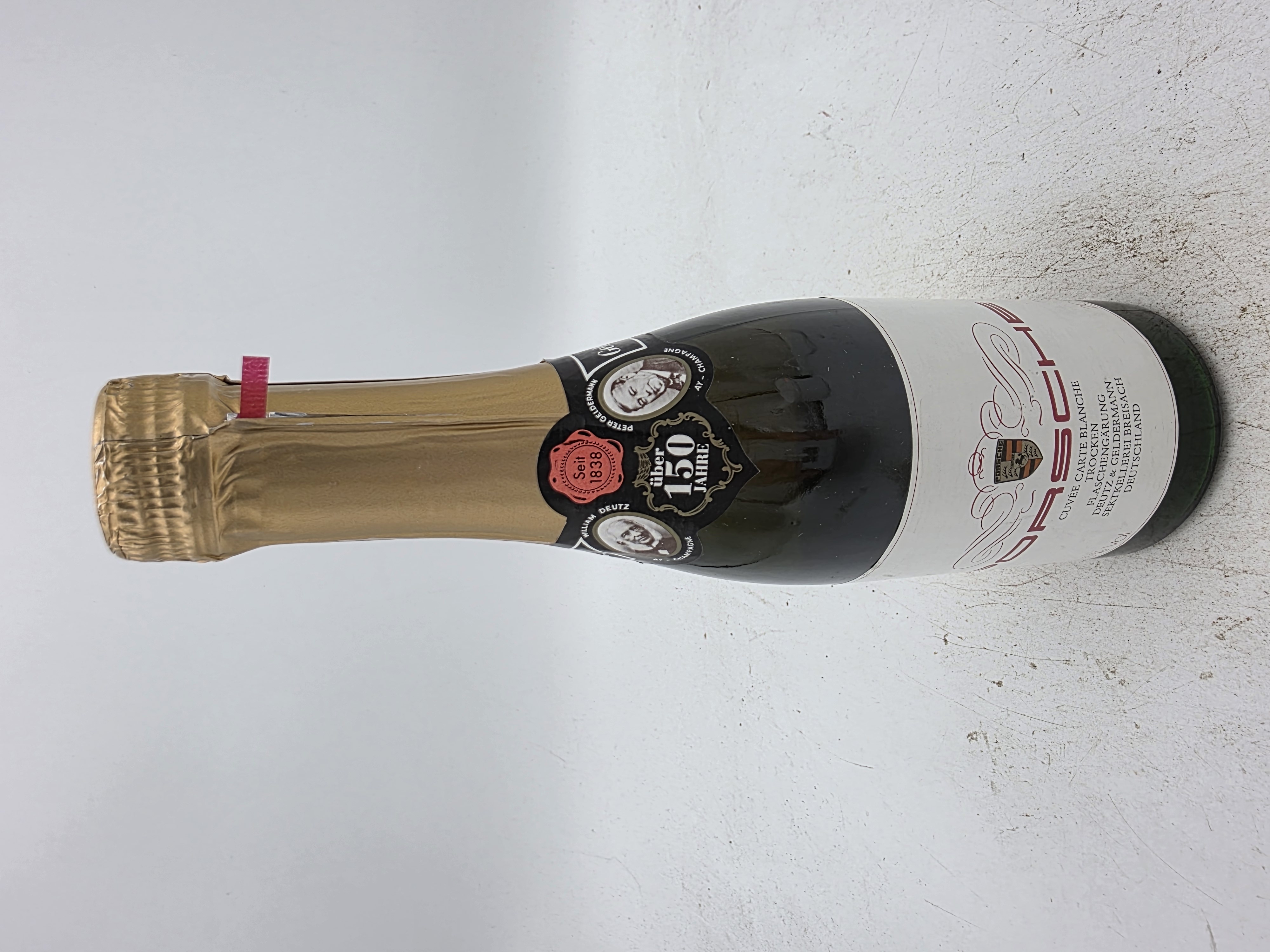 Deutz & Geldermann PORSCHE Sekt Cuvée Carte Blanche brut trocken NV ' release from the 1980s' 250ml