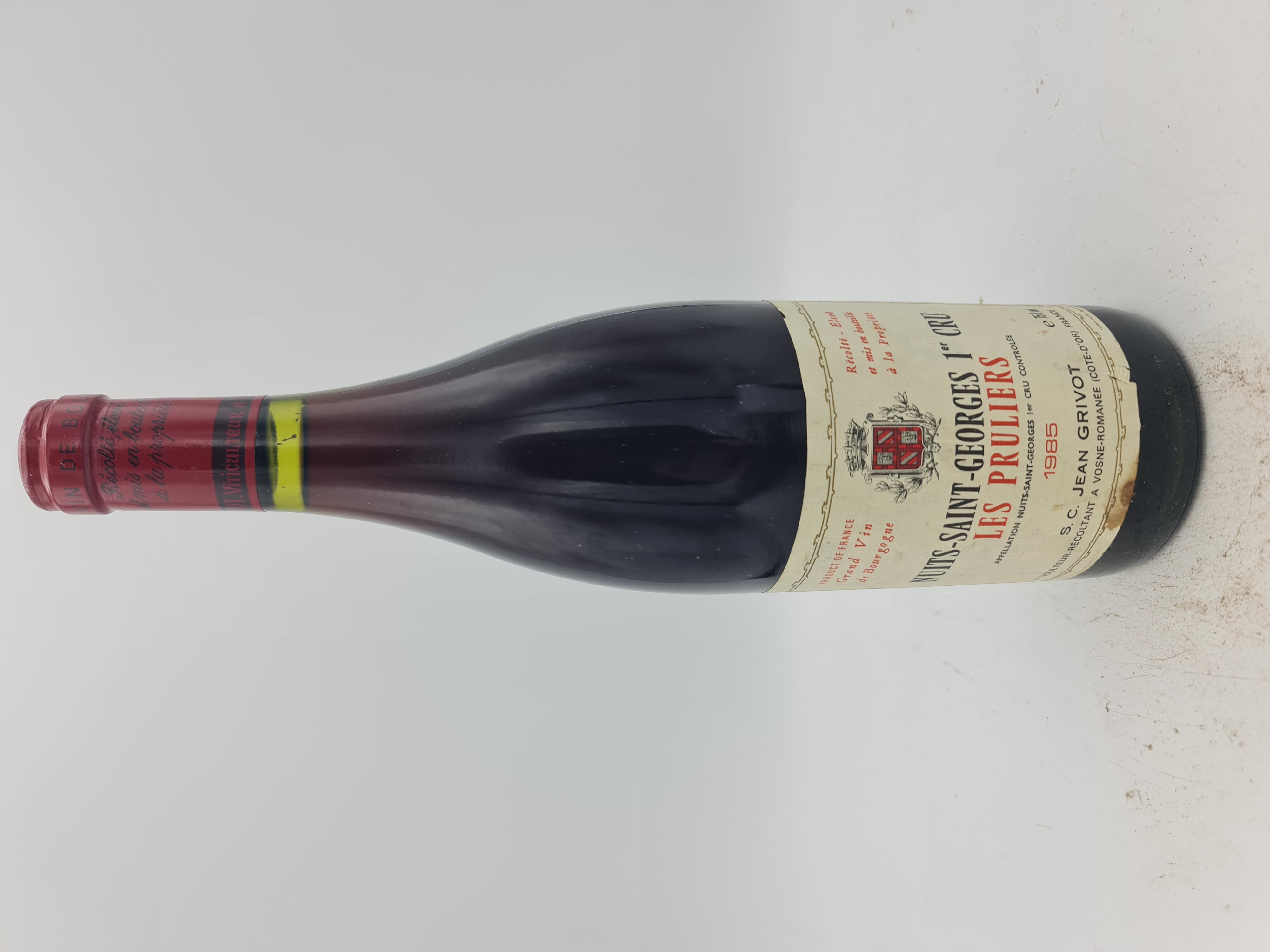 Domaine Jean Grivot - Nuits-Saint-Georges 1er Cru 'Les Pruliers' 1985