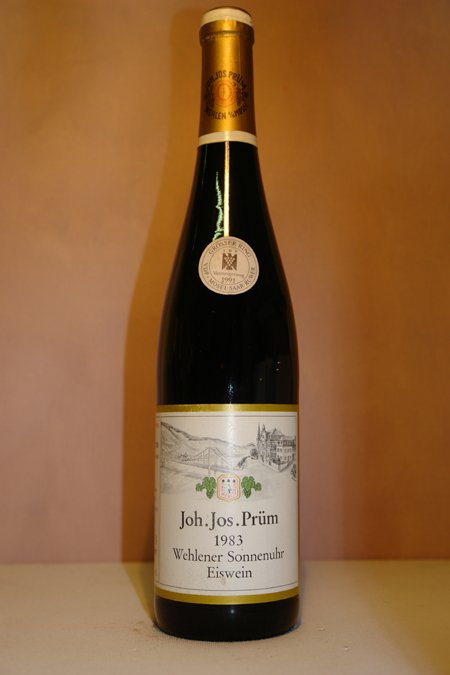 J. J. Prüm - Wehlener Sonnenuhr Riesling Eiswein LANGE GOLDKAPSEL Versteigerungswein 1983