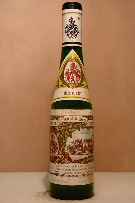 C. von Schubertsche Schlosskellerei Maximin Grünhäuser Herrenberg Eiswein 1998 375ml