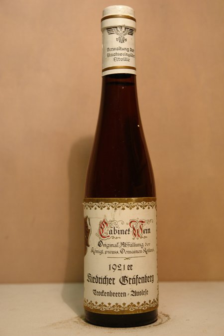 Königlich Preuss. Domänenkellerei - Kiedricher Gräfenberg Riesling Trockenbeerenauslese Cabinet 1921 375ml
