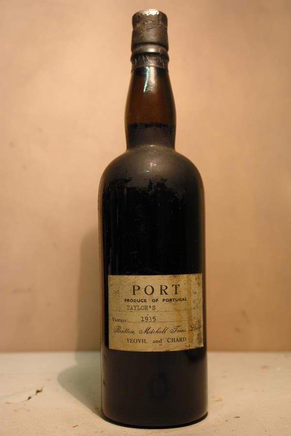 Taylor Vintage Port 1935 'Brutton, Mitchell Toms Ltd. Yeovil and Chard