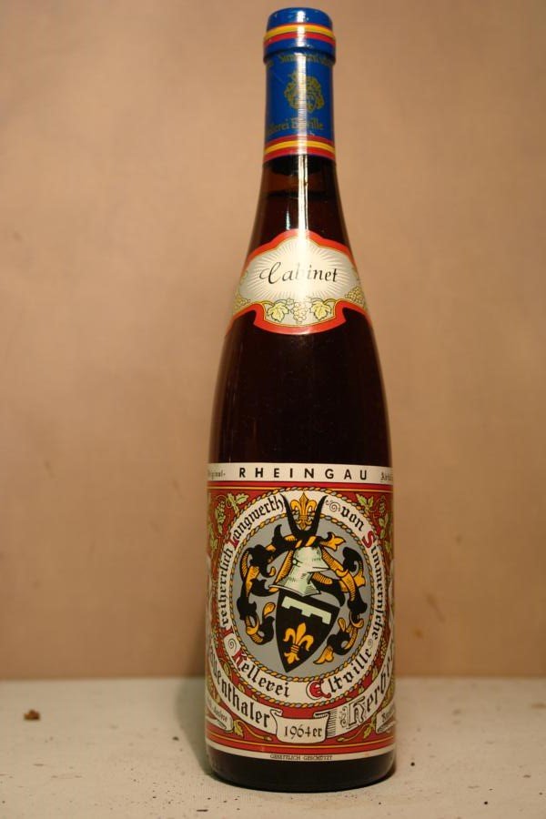 Freiherr Langwerth von Simmern - Rauenthaler Herberg Riesling Edelbeerenauslese Cabinet 1964