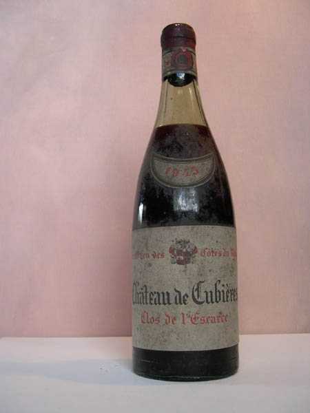 Château Cubières - Côte du Rhône Grand Cru 'Clos de L´Escarce' 1945
