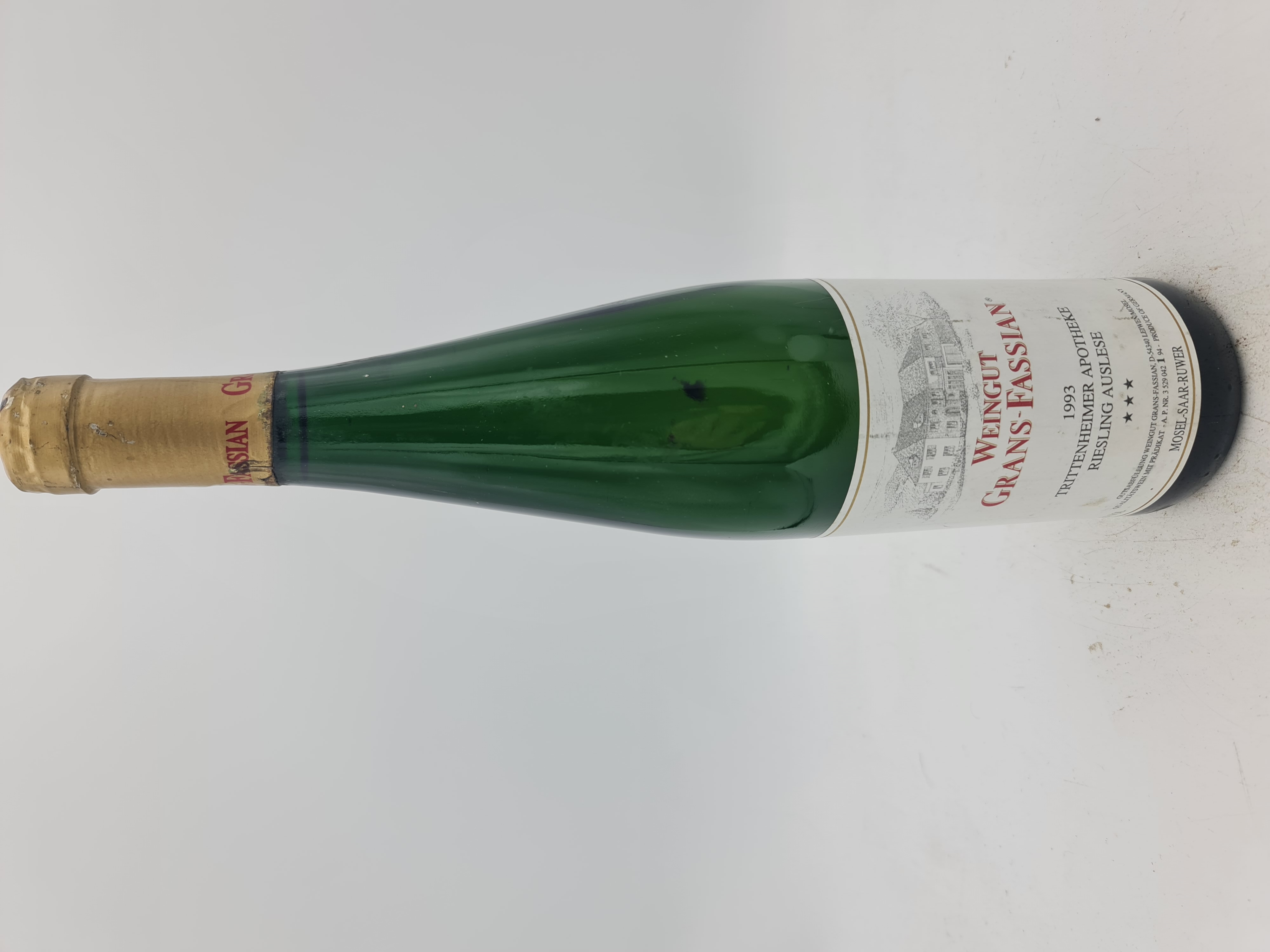 Grans-Fassian - Trittenheimer Apotheke Riesling Auslese *** (3 STARS) Goldkapsel 1993