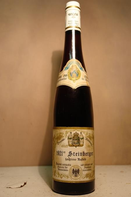 Hessische Staatsweingüter Kloster Eberbach - Steinberger Riesling hochfeine Auslese Kabinett 1921