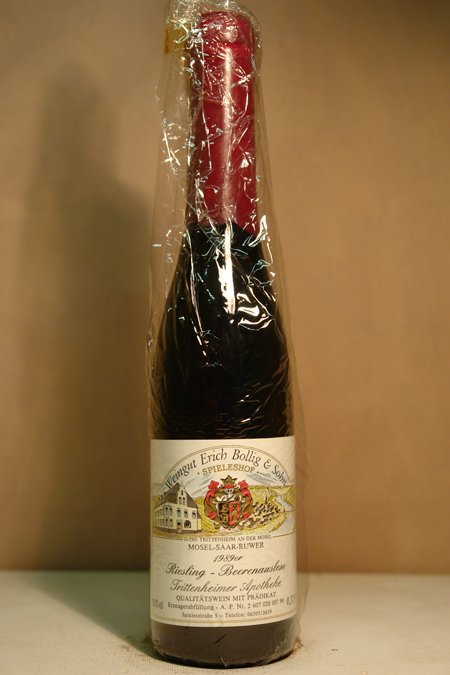 Weingut Erich Bollig & Sohn - Trittenheimer Apotheke Riesling Beerenauslese 1989 375ml