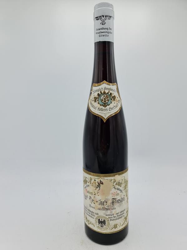 Hessische Staatsweingüter Kloster Eberbach - Rauenthaler Wieshell Riesling Trockenbeerenauslese Cabinet 1920