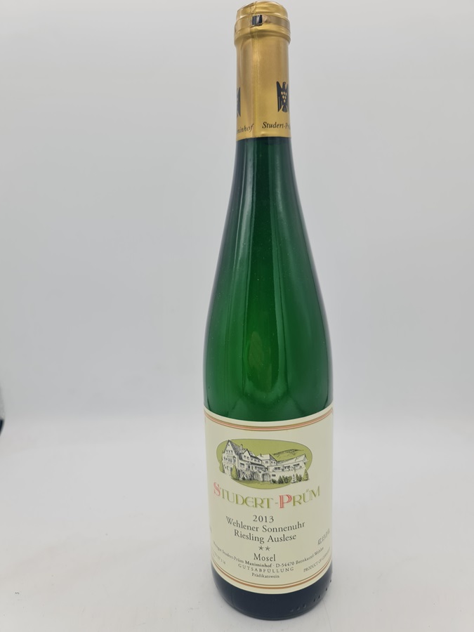 Studert-Prüm Maximinhof - Wehlener Sonnenuhr Riesling Auslese ** (2STARS) Goldkapsel 2013
