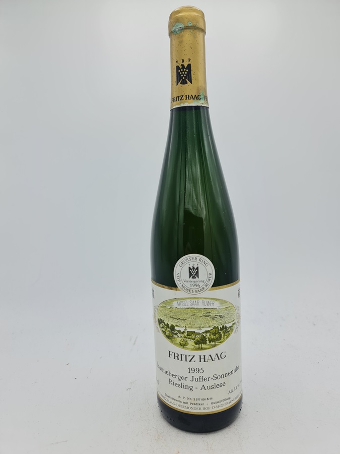 Fritz Haag - Brauneberger Juffer-Sonnenuhr Riesling Auslese Lange Goldkapsel Versteigerungswein 1995
