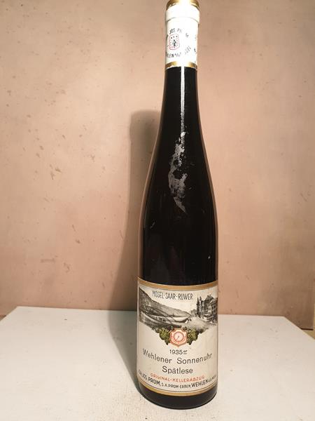 J. J. Prüm - Wehlener Sonnenuhr Riesling Spätlese 1935