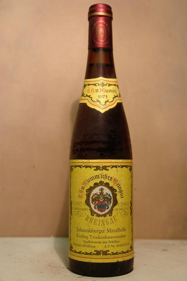 Mumm´sche Weinbaudomane - Johannisberger Mittelhölle Riesling Trockenbeerenauslese 1975