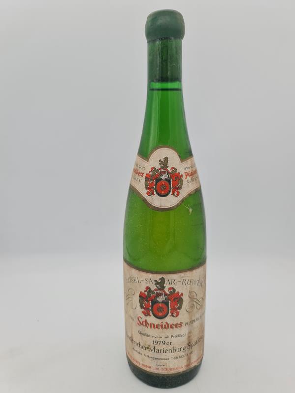 Weingut Heinrich Jos. Schneider - Pündericher Marienburg Riesling Spätlese 1979