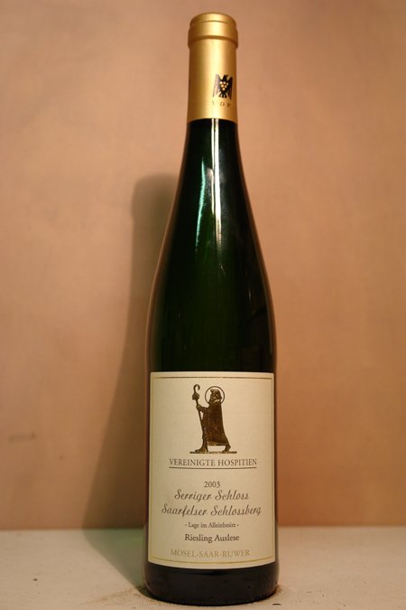 Vereinigte Hospitien 'Sanctus Jacobus' Trier - Serriger Schloss Saarfelser Schlossberg Riesling Auslese Goldkapsel 2003