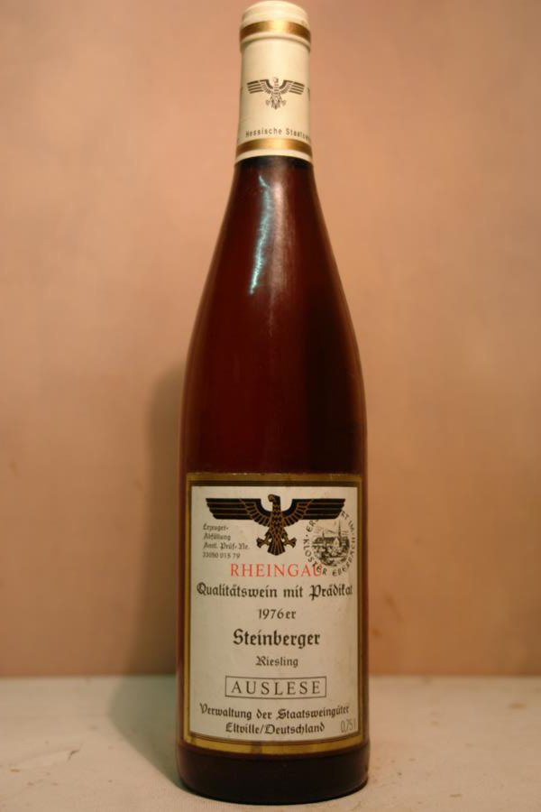 Hessische Staatsweingüter Kloster Eberbach - Steinberger Riesling Auslese Versteigerungswein 1976
