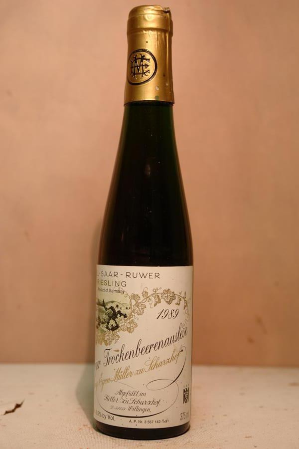 Egon Müller zu Scharzhof - Scharzhofberger Riesling Trockenbeerenauslese Goldkapsel 1989 375ml