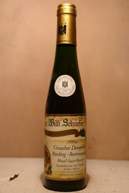 Willi Schäfer - Graacher Domprobst Riesling Beerenauslese Goldkapsel Versteigerungswein 1995 375ml