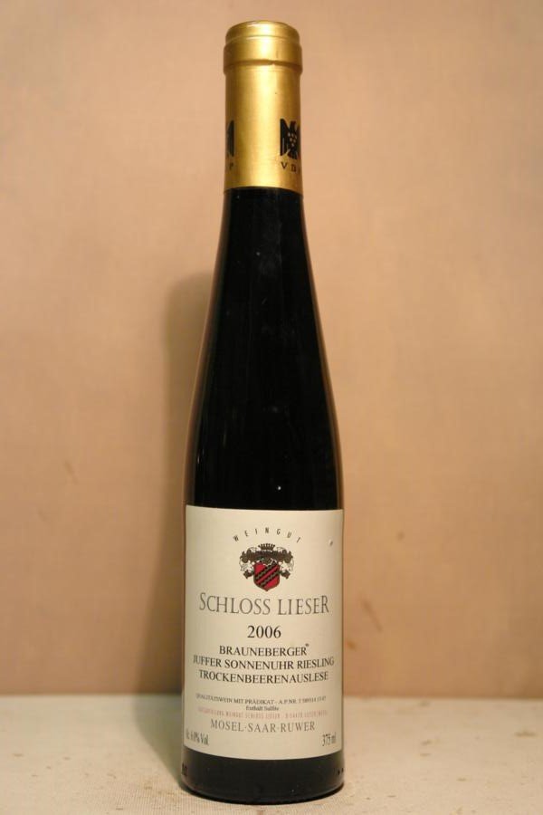 Schloss Lieser - Brauneberger Juffer-Sonnenuhr Riesling Trockenbeerenauslese Goldkapsel 2006 375ml
