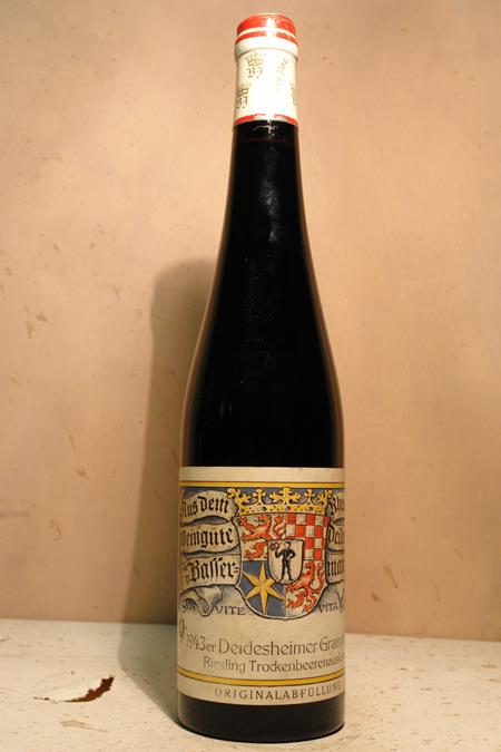 Dr. von Bassermann-Jordan - Deidesheimer Grainhübel Riesling Trockenbeerenauslese 1943
