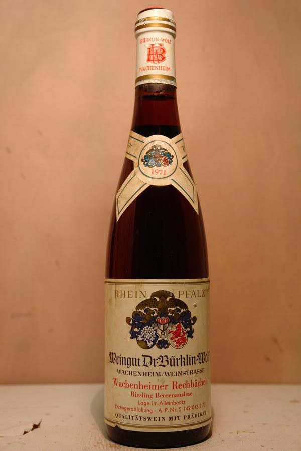 Dr. Bürklin Wolf - Wachenheimer Rechbächel Riesling Beerenauslese 1971