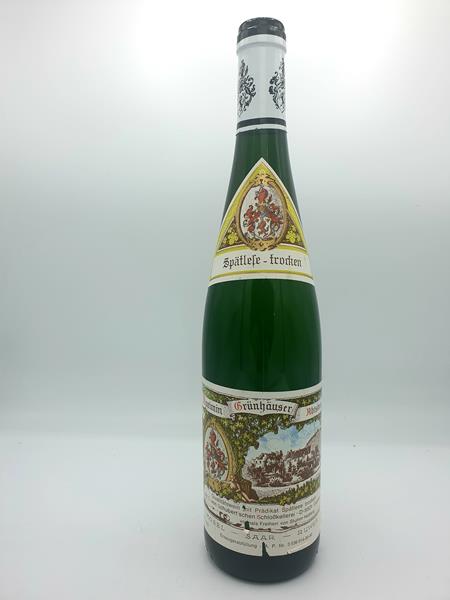 C. von Schubertsche Schlosskellerei Maximin Grünhäuser Abtsberg Spätlese trocken 1989