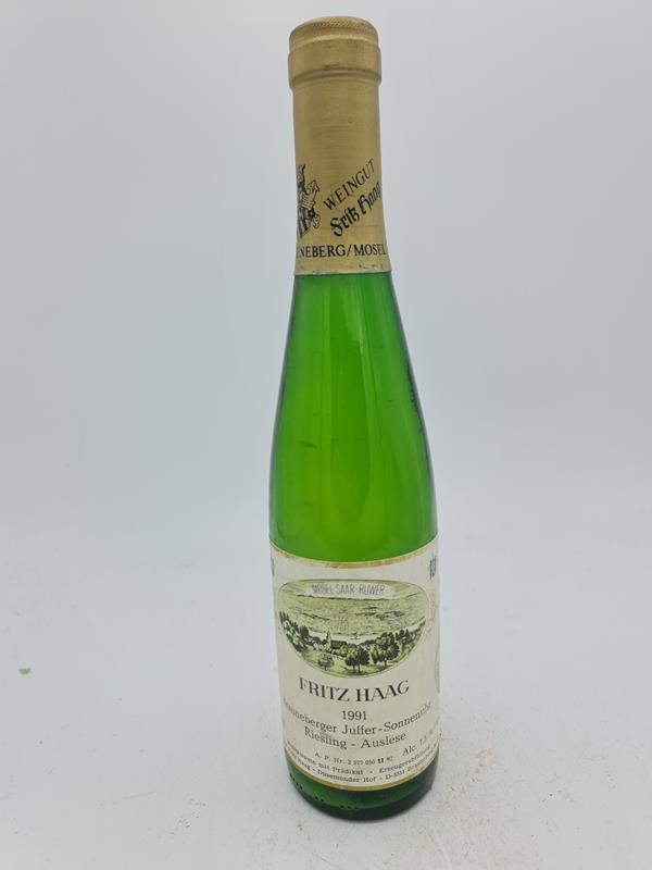 Fritz Haag - Brauneberger Juffer-Sonnenuhr Riesling Auslese Lange Goldkapsel Versteigerungswein 1991 375ml