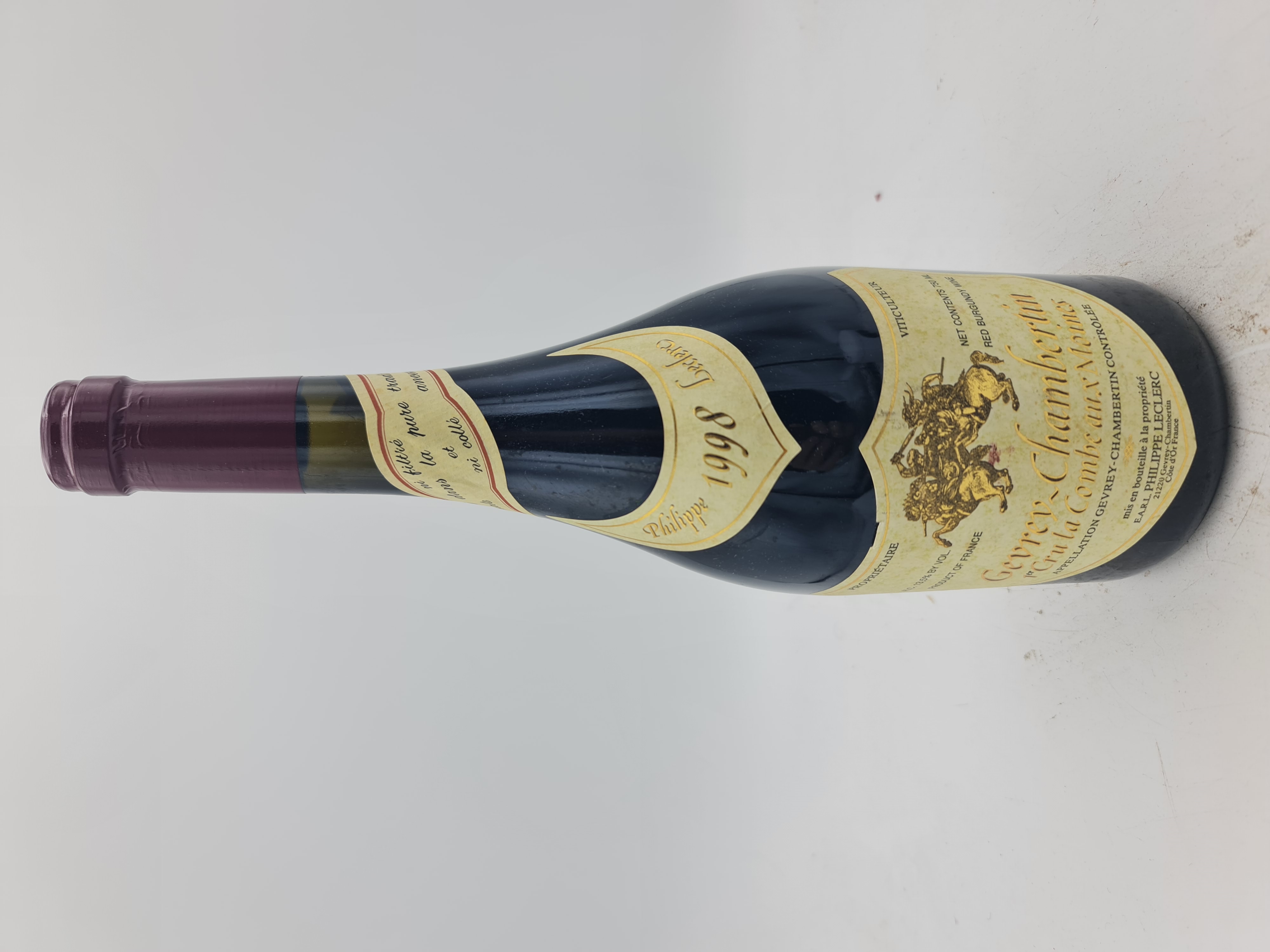 Philippe Leclerc - Gevrey-Chambertin 1er cru 'La Combe Moins' 1998